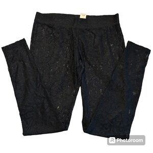 NWT La Senza Leggings Lace Black